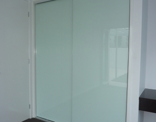 Mirrorline Doors with White Colourback